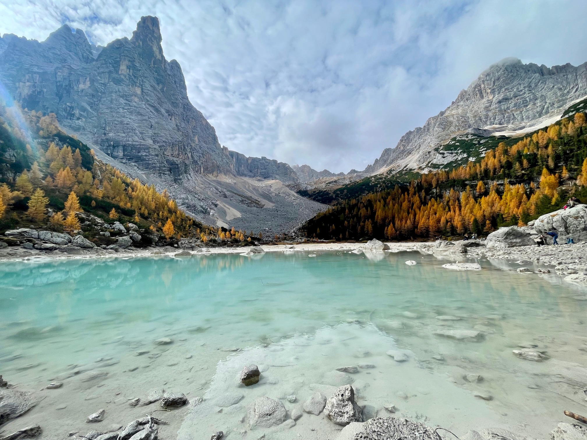 Returning from Lago di Sorapis