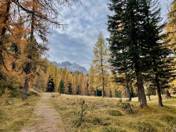 Start of lago di sorapis trail