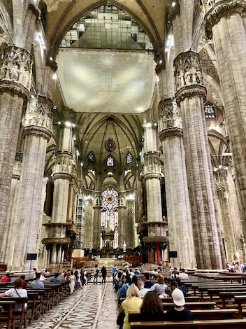 Inside of Milan Duomo